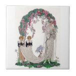 Art Deco Bride Ceramic Tile