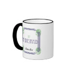 Art Deco Bridesmaid in Purple and Green Coffee Mug