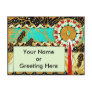 Art Deco Christmas Candle Pinecones Postcard