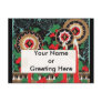 Art Deco Christmas Candle Trio Post Card