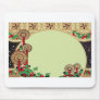 Art Deco Christmas Candles Mouse Pad