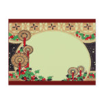 Art Deco Christmas Candles Post Cards