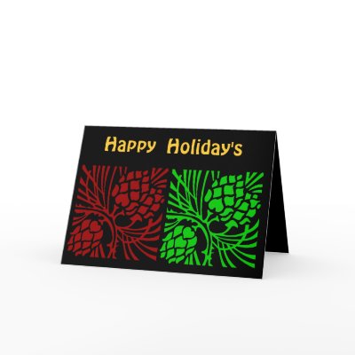 Art Deco Christmas Card Customise Ur Way by christmashouse