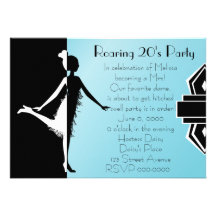 Art  Deco Doll Custom Invites