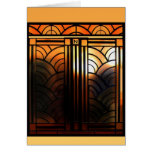 Art Deco Door Greeting Cards