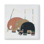 Art Deco Elephants Magnets