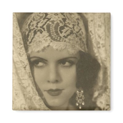 Art deco face refrigerator magnet by amazingvintage