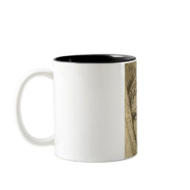 Art deco face coffee mug