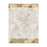 art deco floral post card