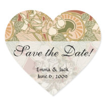 art deco floral sticker