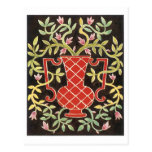 Art Deco Floral Vase (2) Postcard