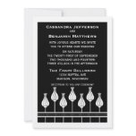Art Deco Floral Wedding Invitation