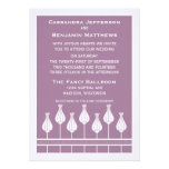 Art Deco Floral Wedding Invitation
