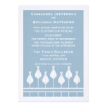 Art Deco Floral Wedding Invitation