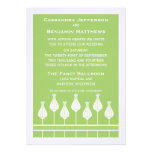 Art Deco Floral Wedding Invitation