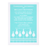 Art Deco Floral Wedding Invitation
