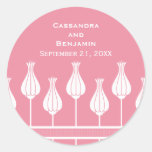 Art Deco Floral Wedding Stickers
