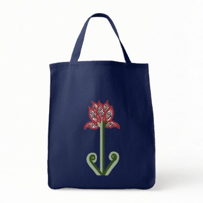 Art Deco Flower Tote Bag by sfcount
