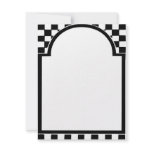 Art Deco frame, Squares Personalized Announcement