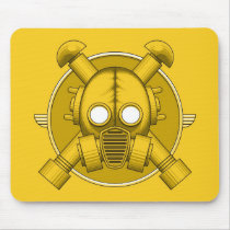 Art Deco Gasmask mousepads