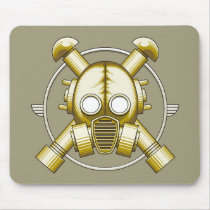 Art Deco Gasmask mousepads