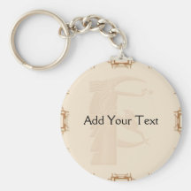 Art Deco Geometric Keychain