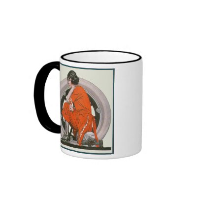 Art Deco Girl Mug by MyOtherPlanet