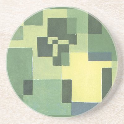 Art Deco Green Coasters by decoplus