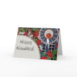 Art Deco Hanukkah Candle