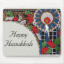 Art Deco Hanukkah Candle Mouse Pad