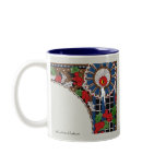 Art Deco Hanukkah Candle Coffee Mug