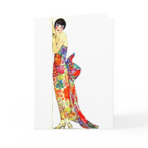 Art Deco Lady in formal Gown