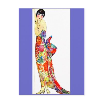 Art Deco Lady in formal Gown by msdespina