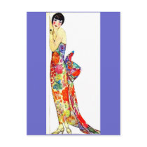 Art Deco Lady in formal Gown