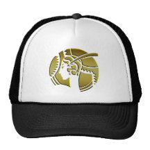 Art Deco Lady in Gold Trucker Hat