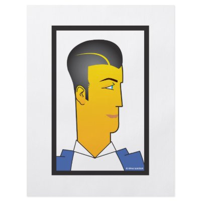 Art Deco Man Full Color Flyer by frengi