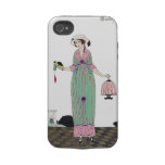 Art Deco Martin French Fashion Plate iPhone4 Case Iphone 4 Tough Covers