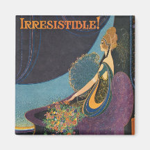 Art Deco Mavis Perfume Advertisement Refrigerator Magnets