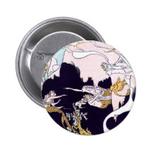 Art Deco Mermaids Buttons