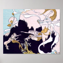 Art Deco Mermaids Print