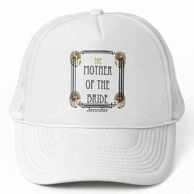 Art Deco Mother of the Bride in Black and gold Mesh Hat by NoteableExpressions