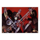 Art Deco Musical Band Jamming cards