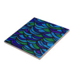 Art Deco Ocean Waves Ceramic Tiles