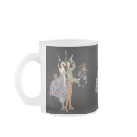 Art Deco Party Dancers Vintage WW 1 Poster Design mugs