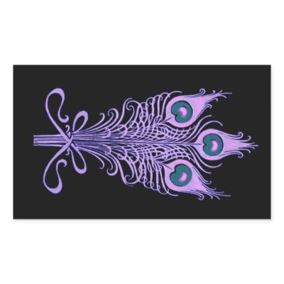 Art Deco Peacock Feathers Wedding Theme by JaclinArt