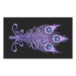 Art Deco Peacock Feathers Wedding Theme stickers