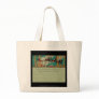 Art Deco Santa in Sky Canvas Bag