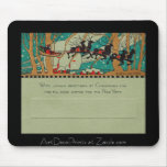 Art Deco Santa in Sky Mousepad
