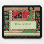 Art Deco Santa in the Window Mousepad