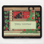 Art Deco Santa in the Window Mousepad